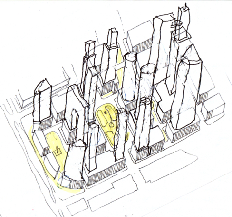 H-13 Hudson Yards wiggly towers